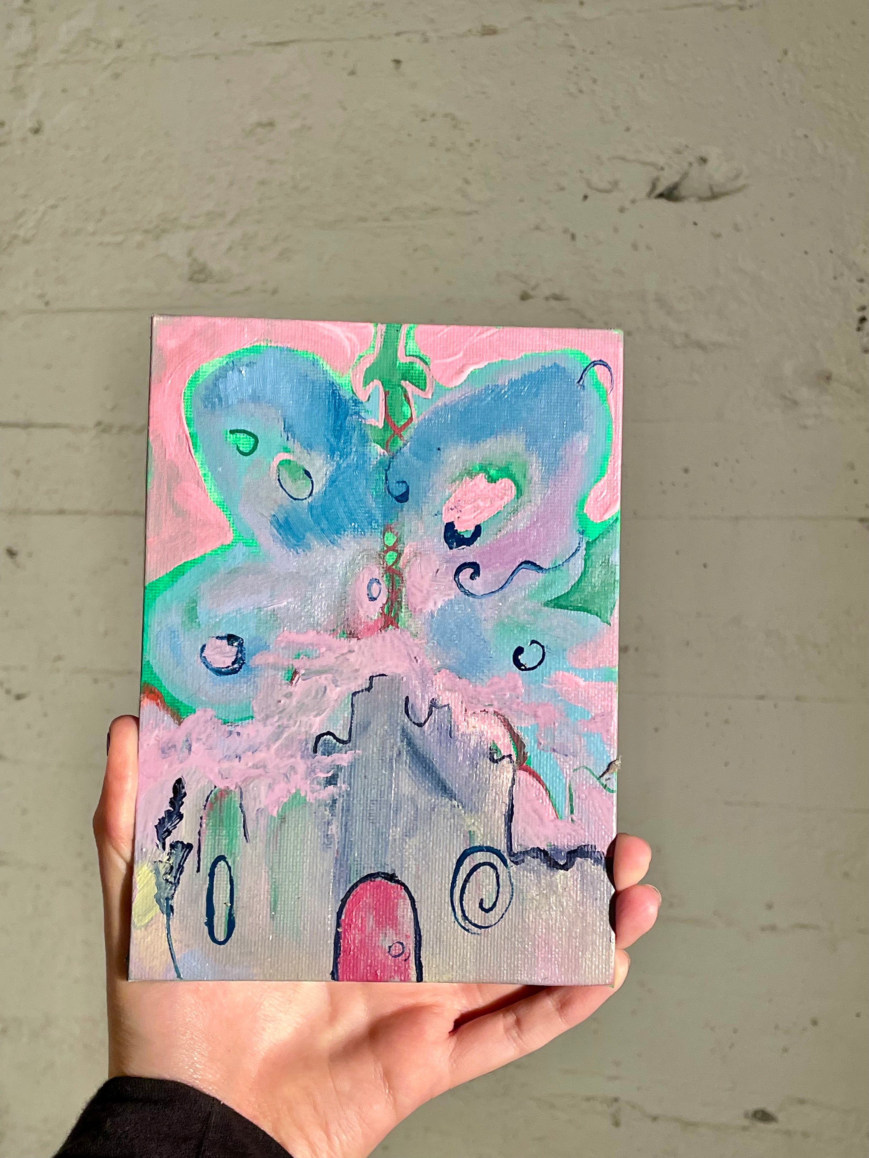 Mythical Gate Pt.3 , oil on panel, Original, 5’’x7’’. 2026.