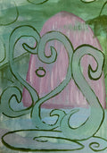 Mythical Gate Pt.2 , oil on panel original, 5’’x7’’. 2026.