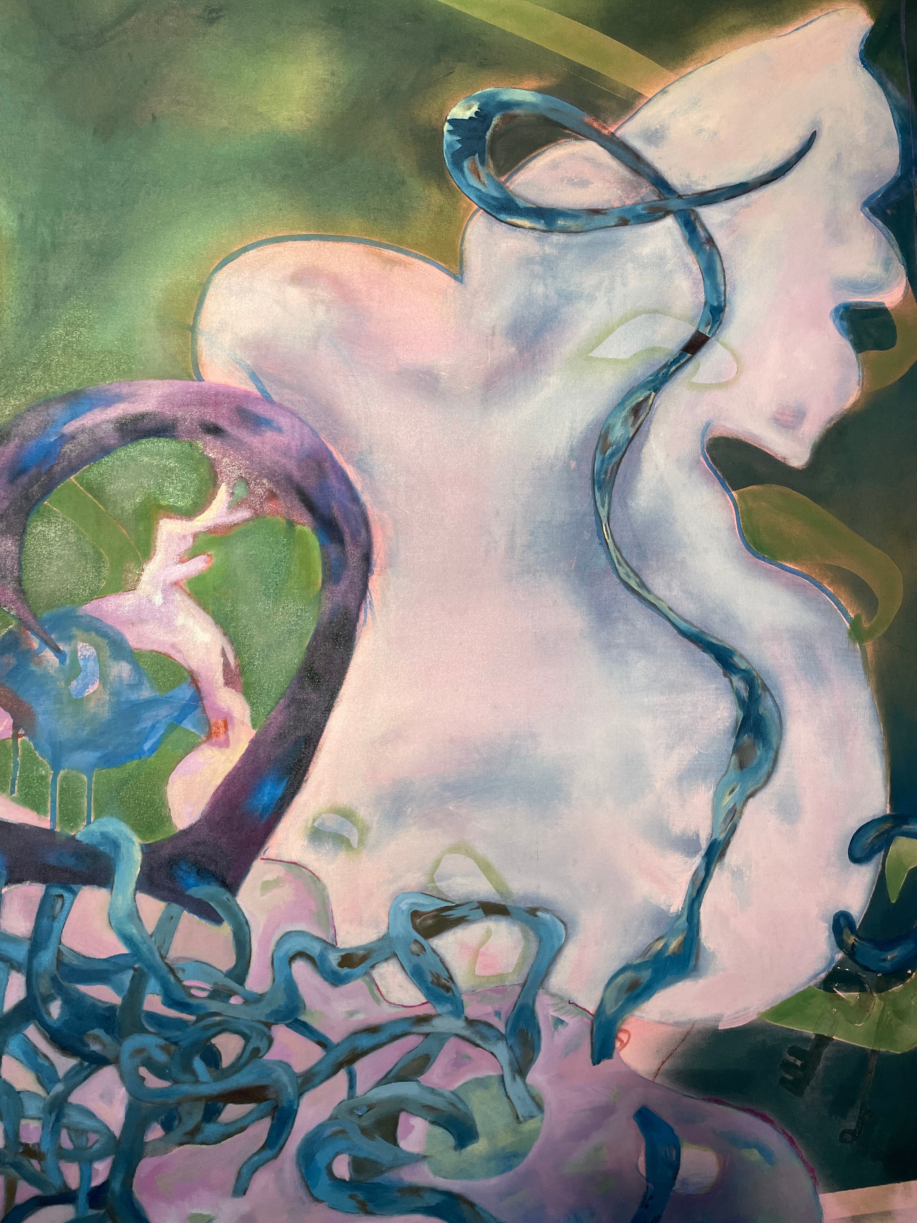 Unraveling, oil on canvas