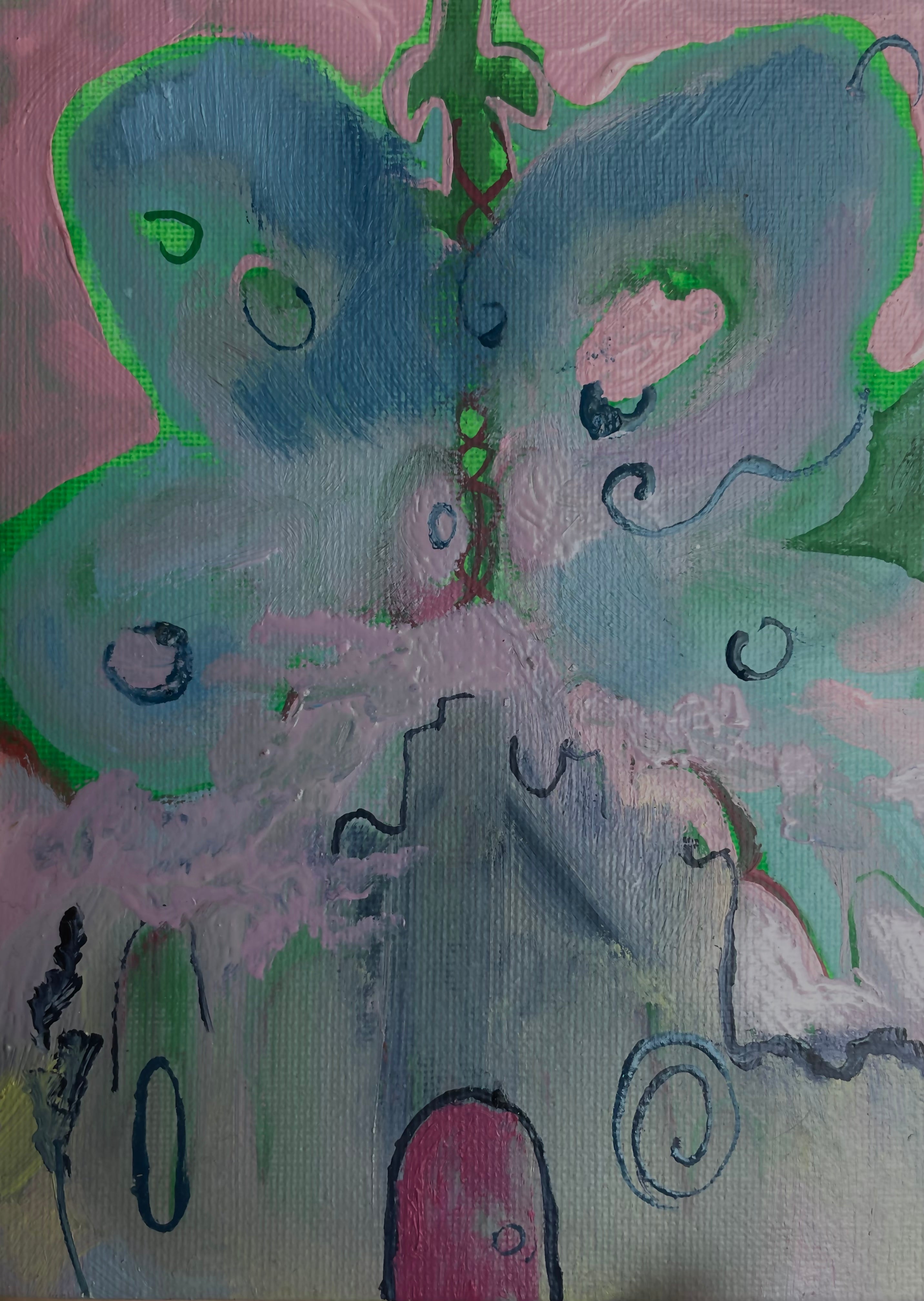 Mythical Gate Pt.3 , oil on panel, Original, 5’’x7’’. 2026.