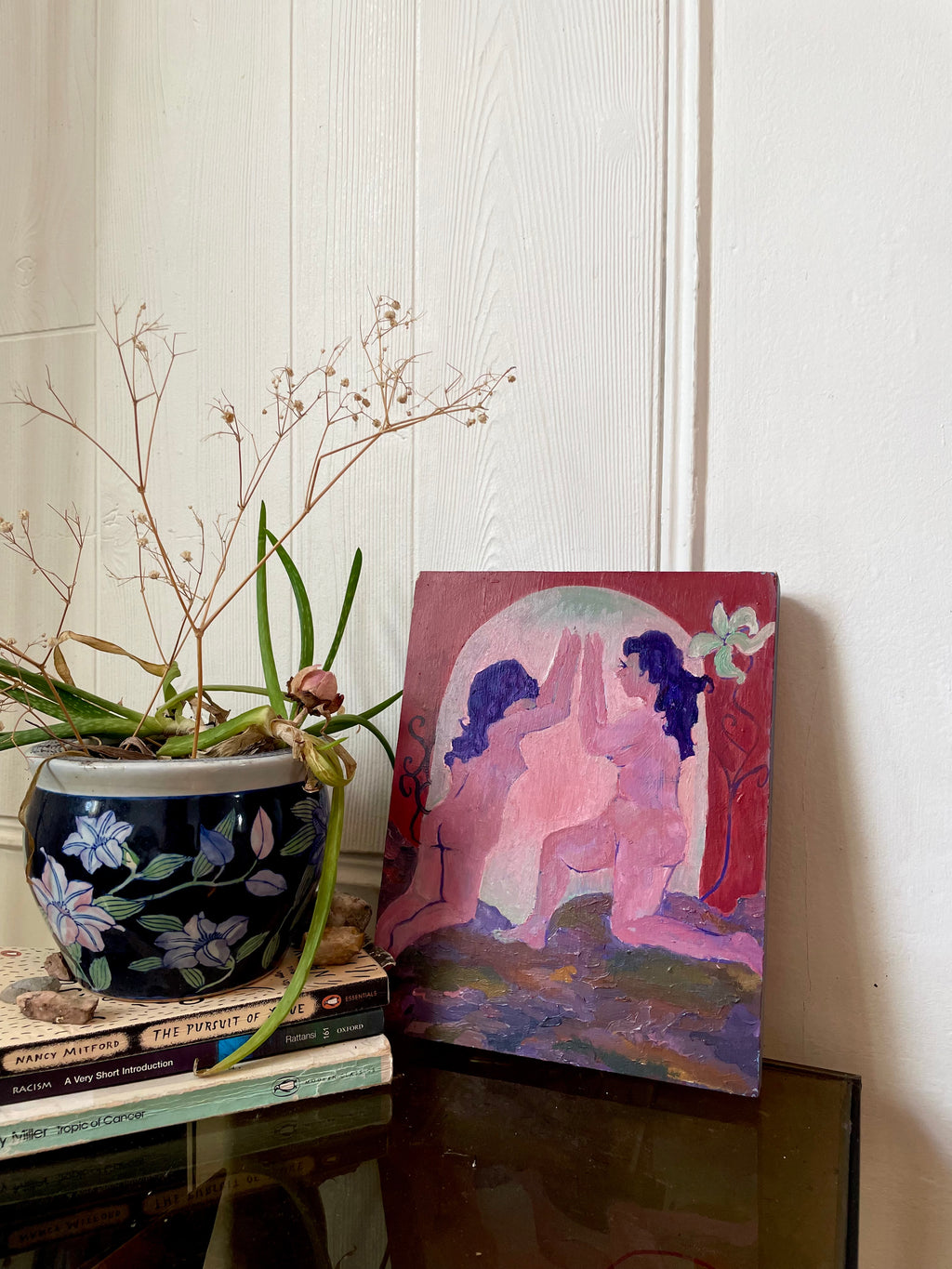 You and Me Are More Alike Than I Thought, Oil on Wood Panel, 9’’x12. 2026.original painting.