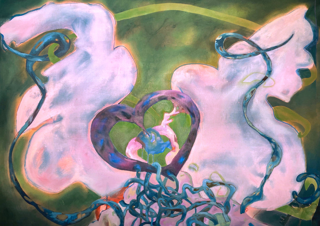 Unraveling, oil on canvas