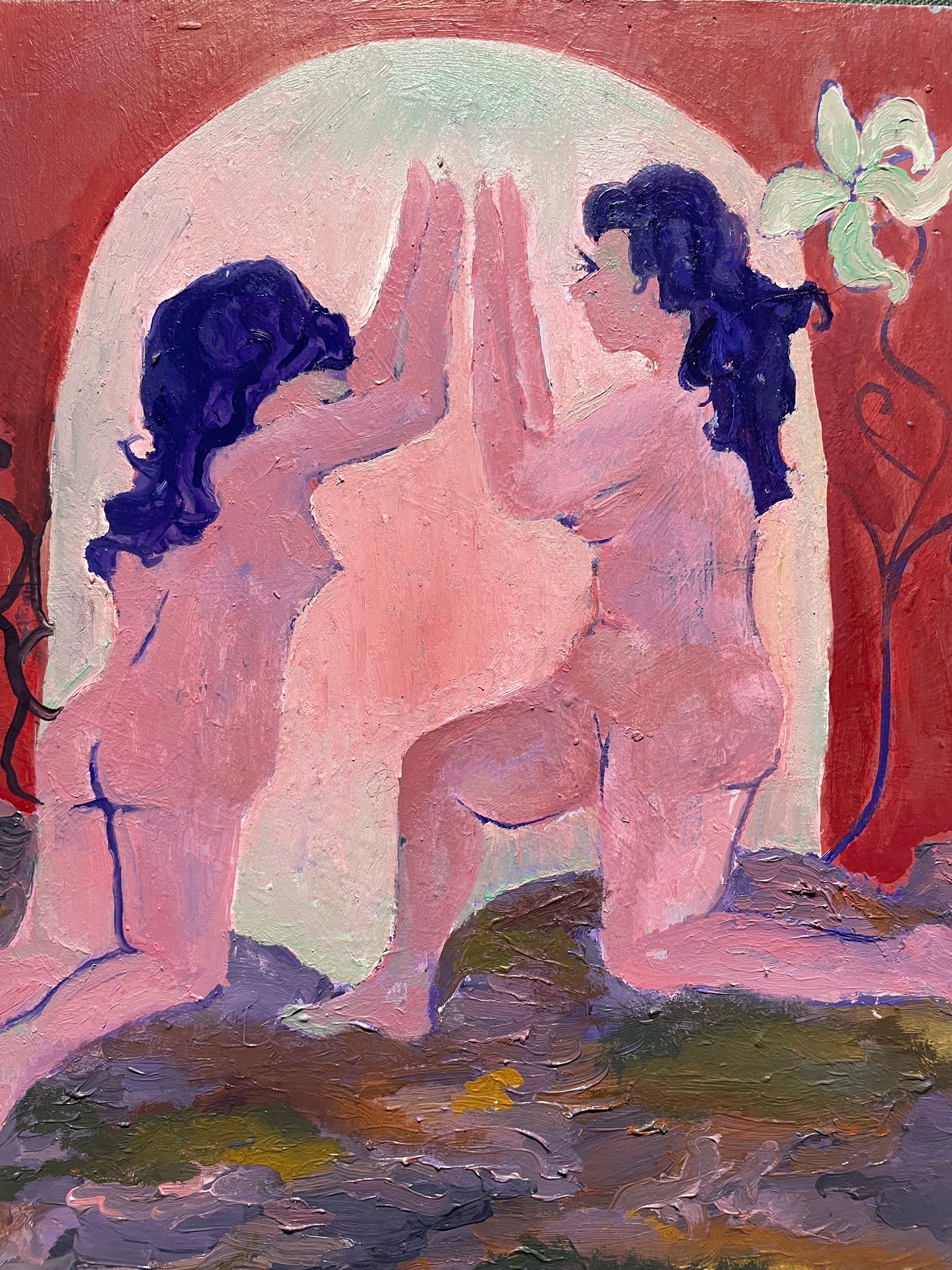 You and Me Are More Alike Than I Thought, Oil on Wood Panel, 9’’x12. 2026.original painting.